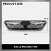 G-PLUS Bumper Grille Grill W/Chrome Molding Trim, Compatible with Subaru Impreza 2017-2019, SU1200170, SU1212105, SU1213105, SU1202104, 91122FL00B, 91123FL03B, J1010FL300, 91123FL00B Black