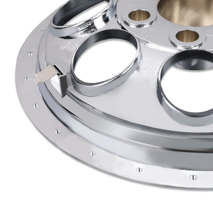 G-PLUS 10" Chrome Wheel Cover Hub Caps Compatible with EZGO Club Car and Yamaha Golf Cart Hubcaps Set of 4