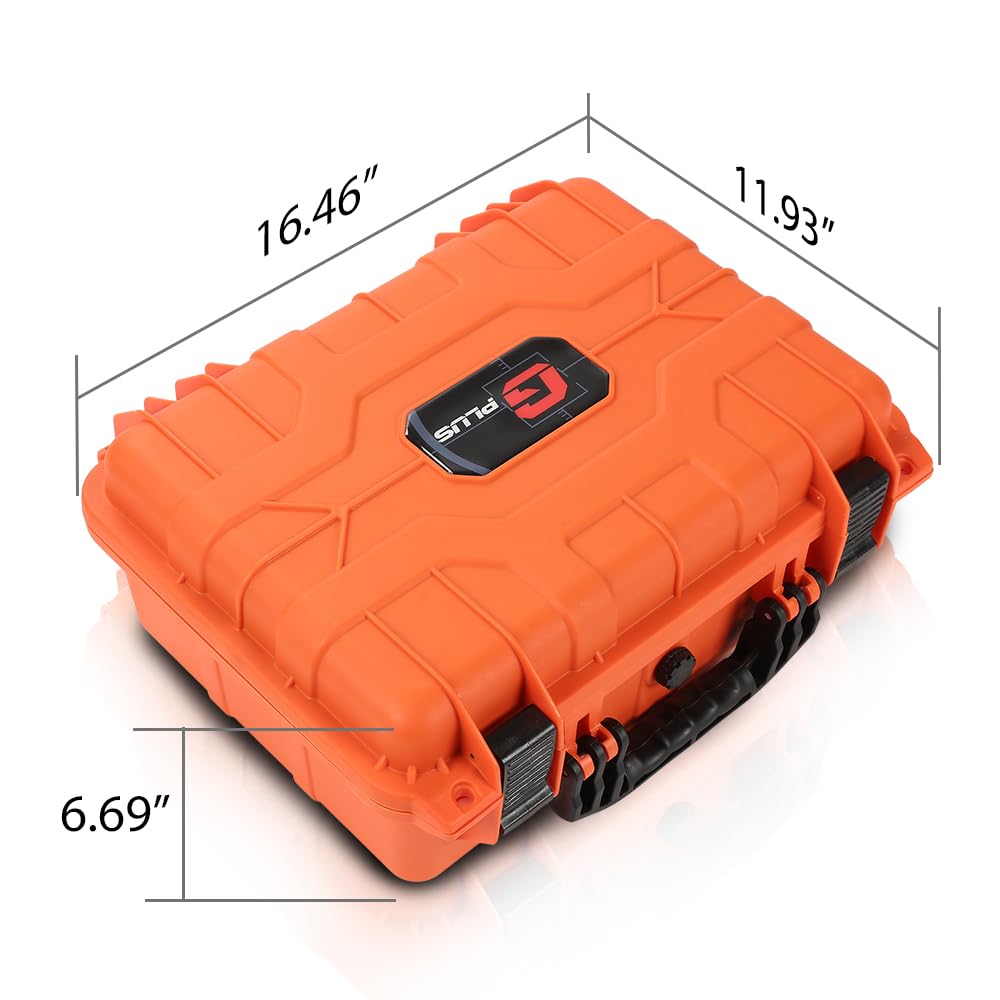 G-PLUS Graded Card Storage Box Compatible with BGS PSA SGC FGS Weatherproof Graded Trading Cards Box (Large, Orange)
