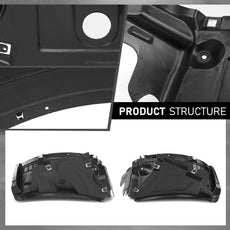 G-PLUS Fender Liner 2PCS for Audi A6 S6 2016-2018 Front Left Right Additional Angle