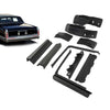 G-PLUS Bumper Fillers Compatible with Cadillac Deville 1980-1992/Fit for Cadillac Fleetwood 1980-1992/Fit Cadillac Brougham 1980-1992 Fiberglass Black Front and Rear 10PCS