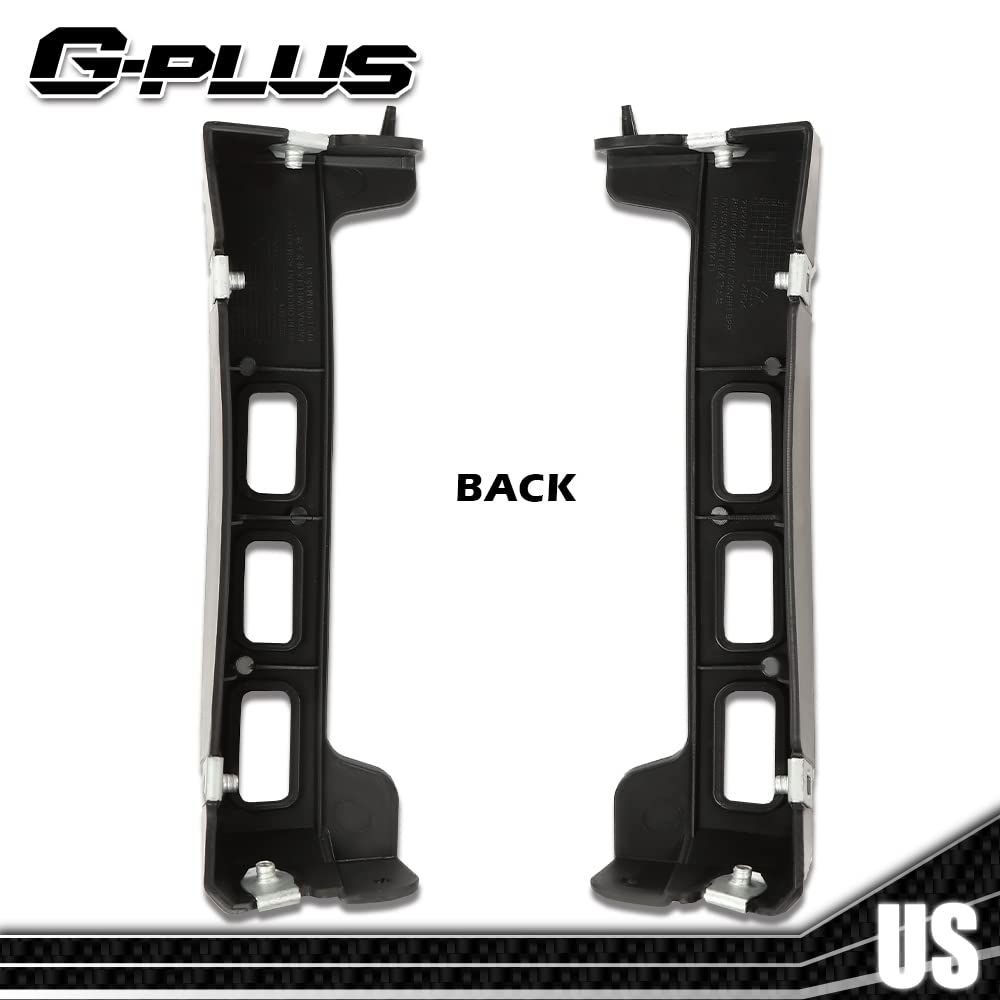 G-PLUS Front Lower Bumper Guide Brackets Driver Passenger Compatible with 201 -2022 Chevy Equinox GM1042153, GM1043153,23227561, 23227562 Black