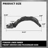 G-PLUS Inner Fender Liner Set Front Left and Right 2Pc Compatible with Toyota Corolla Sedan 2003-2008 TO1249119