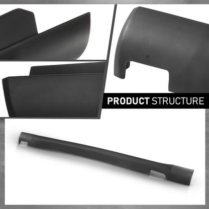 G-PLUS Skirt Rocker Molding Panel Passenger Right Side Compatible with Jeep Cherokee 2014-2022 Black 1YW36RXFAI