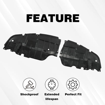 G-PLUS Engine Splash Shield Under Cover Left and Right Side Compatible with 2007-2012 ES350 Base 6 Cyl 3.5L 5144133120 5144233120 LX1228105 LX1228106