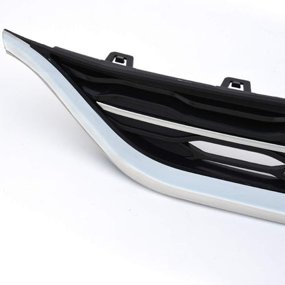 G-PLUS Chrome Front Bumper Upper Grille Assembly Compatible With 2016-2018 Chevy Malibu ABS Honeycomb Mesh Grille Replacement