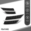 G-PLUS Front Bumper Upper & Lower Grille Set 3PCS, Compatible with Toyota RAV4 Base/Sport 2009-2012, Glossy Black, TO1036114, TO1036115, TO1200315, 531010R010, 531120R010, 531130R010