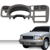 G-PLUS Dash Trim Bezel Cover Light Gray Compatible with Blazer Jimmy Sonoma S10 1998-2004 (Not Fit Double Din)