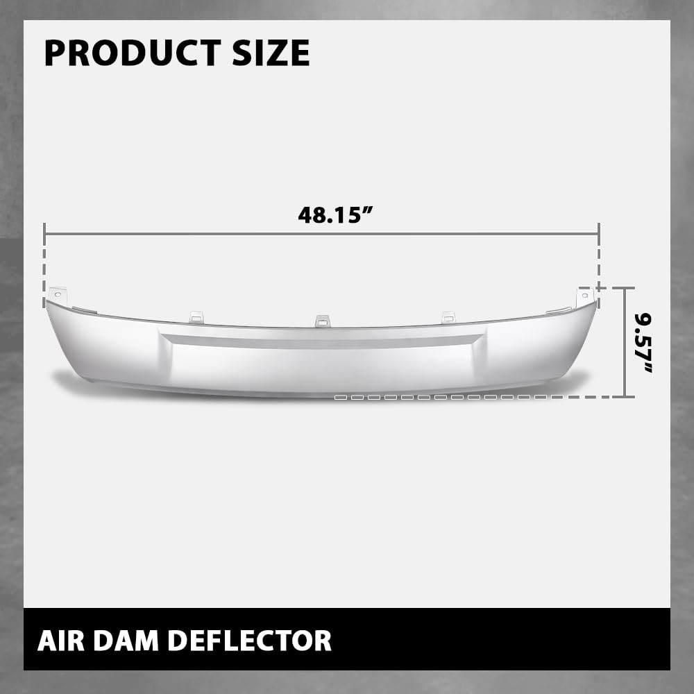 G-PLUS Front Air Dam Deflector Lower Valance Apron, Compatible with Audi Q5 2018-2020, 80A807531TB2, AU1095109