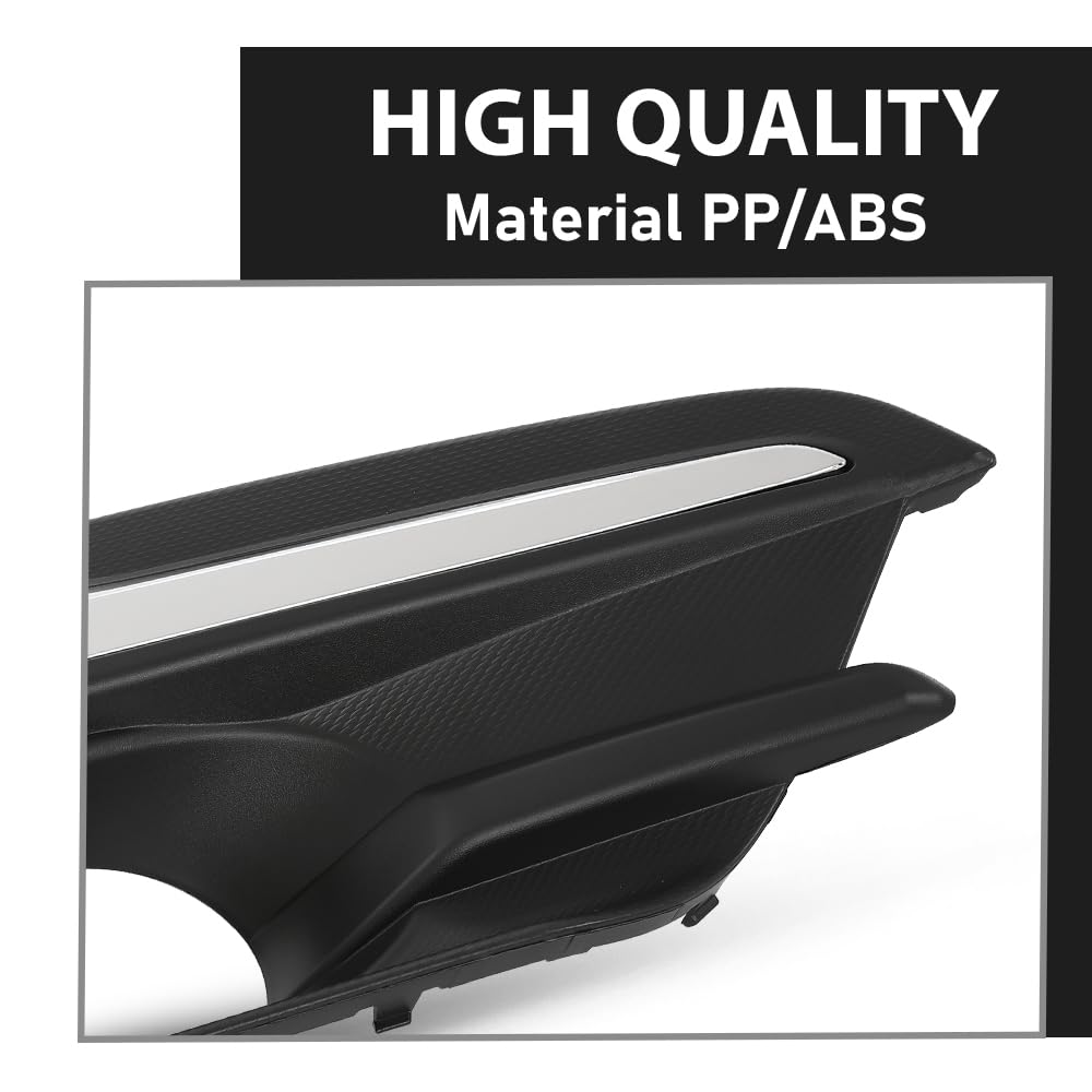 G-PLUS Fog Light Trim Driving Lamp Front Passenger Right Side Compatible with Subaru Impreza 2017-2019,Fit For Models with Chrome Trim 57731FL040, SU1039113