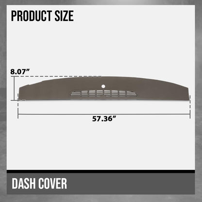 G-PLUS TPE Dash Cover Dashboard Panel Fit Chevy Tahoe Avalanche Suburban & GMC Yukon XL Denal & Cadillac Escalade 2007-2014/Chevy Silverado GMC Sierra 2007-2013 Brown