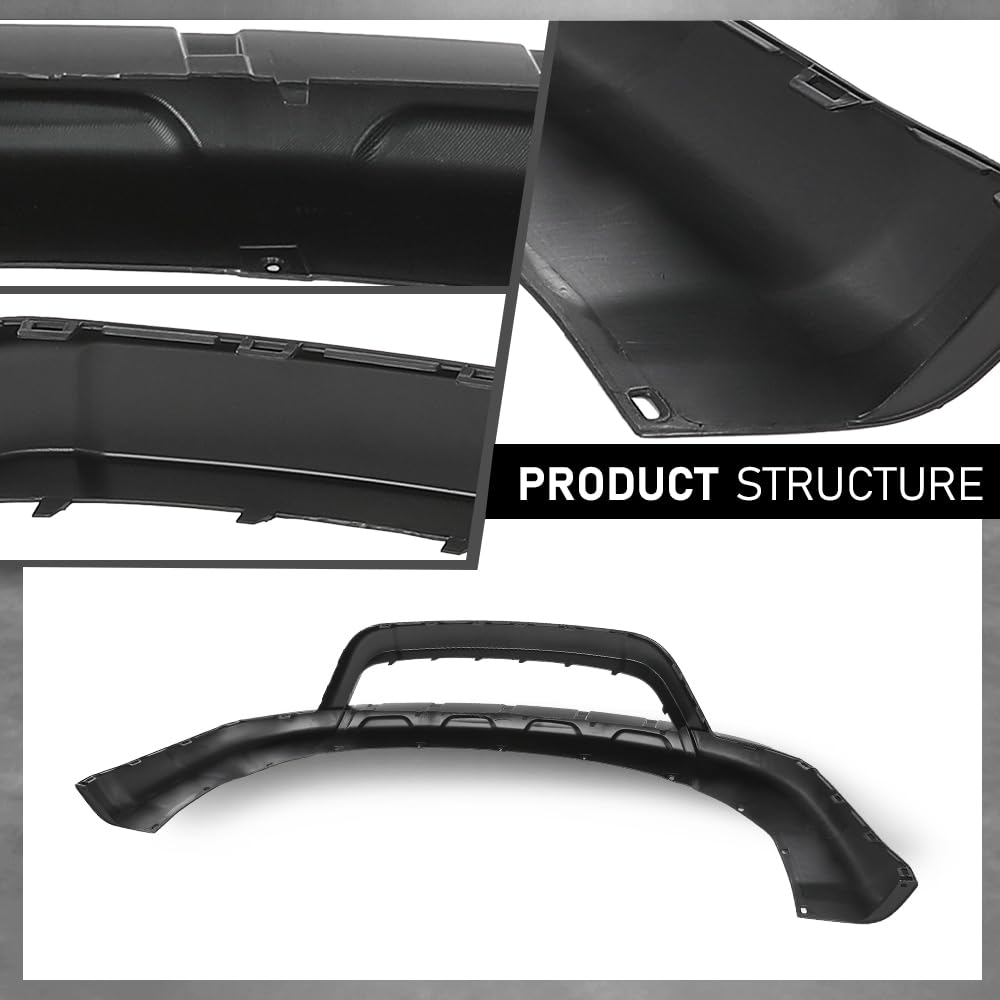 G-PLUS Front Lower Bumper Cover, Compatible with Dodge Journey 2011-2019, CH1015120, 68088688AA, 68088688AB