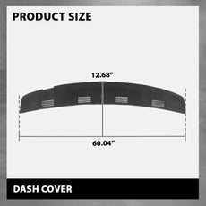 G-PLUS TPE Dash Defrost Vent Cover for Dodge Ram 1500 2002-2005 Ram 2500 3500 Black Additional Angle