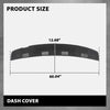 G-PLUS TPE Dash Defrost Vent Cover Cap Compatible with Dodge Ram 1500 2002-2005/ Ram 2500 3500 2003-2005 Upper Dashboard Panel Black
