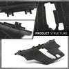 G-PLUS Lower Engine Splash Shield Under Guard Cover Compatible with Fiat 500X 2016-2018, Fit Jeep Renegade 2015-2018 CH1228133, 68420672AA, 68248089AA Black