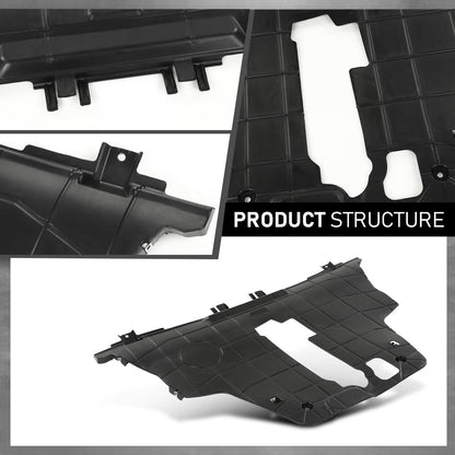 G-PLUS Lower Engine Splash Shield Under Guard Cover Compatible with Fiat 500X 2016-2018, Fit Jeep Renegade 2015-2018 CH1228133, 68420672AA, 68248089AA Black