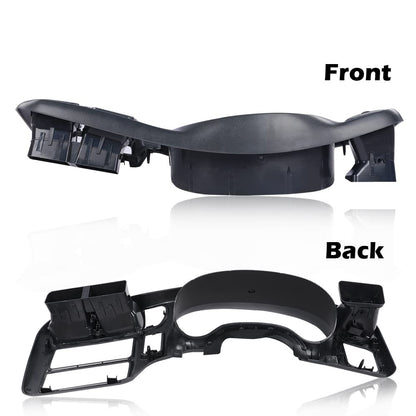 G-PLUS Dash Trim Bezel Cover Dark Gray Compatible with 1998-2004 BLAZER JIMMY SONOMA S10 (Not Fit Double Din)