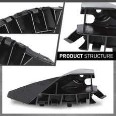 G-PLUS Front Bumper Fender Bracket 2PCS for Tesla Model S 2012-2021 Black Product Specifications