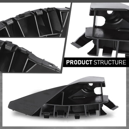 G-PLUS Front Bumper Fender Bracket Left & Right Side Compatible with Tesla Model S 2012-2021 109549500A, 109549600A, 1095495-00-A, 1095496-00-A Black