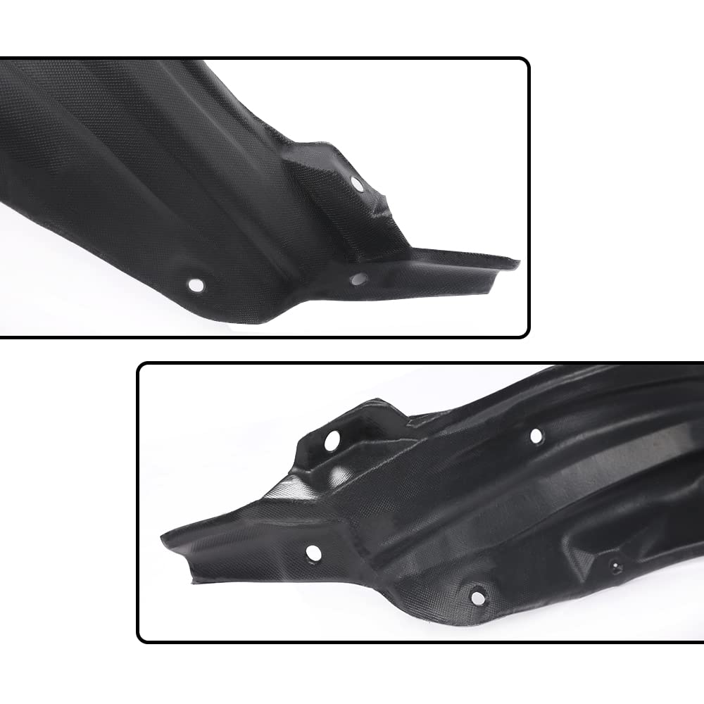 G-PLUS Front Inner Fender Liner Splash Shield Compatible with Toyota Yaris 2007-2012 Driver & Passenger Side 53875-52180 53876-52180 TO1250120 TO1251120