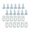 G-PLUS GM Body Side Belt Fender Compatible with Most Models Door Quarter Vinyl Top Molding Trim Clips & Studs A Set of 12 Clips