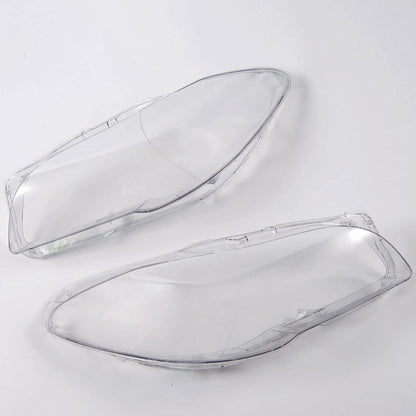 G-PLUS Left & Right Side Headlight Clear Lens Cover Replacement Lampshade Shell Compatible for BMW F10 F18 5-Series 520i 523i 525i 530i 535i 2010 2011 2012 2013 2014