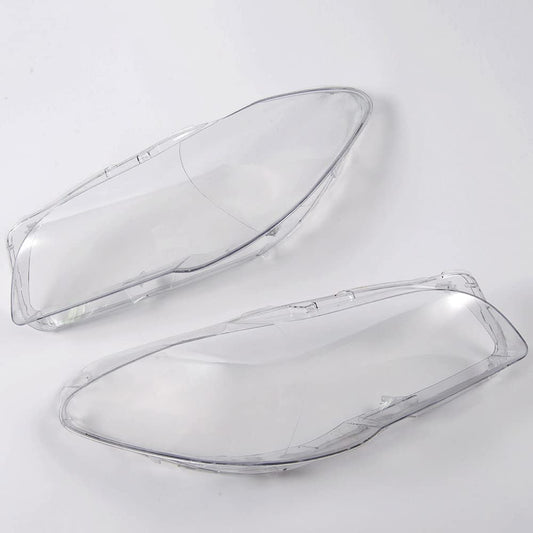 G-PLUS Left & Right Side Headlight Clear Lens Cover Replacement Lampshade Shell Compatible for BMW F10 F18 5-Series 520i 523i 525i 530i 535i 2010 2011 2012 2013 2014