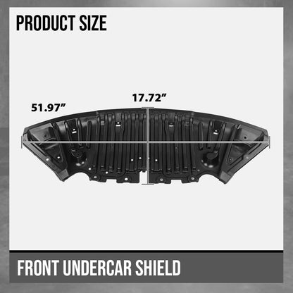 G-PLUS Undercar Shield Engine Splash Shield Front Lower Compatible with Benz GLK250 2013 2014 2015, Fit Benz GLK350 2010 2011 2012 2013 2014 2015 MB1228157, 2045201523 Black