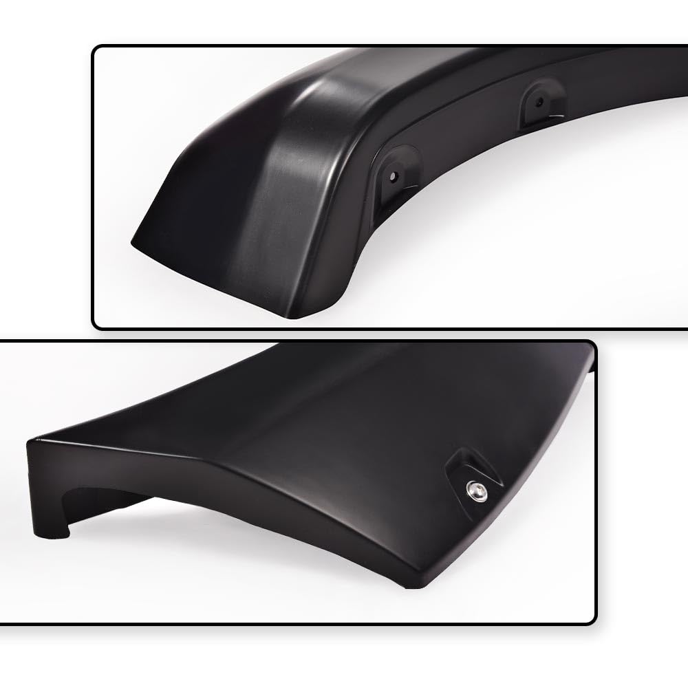 G-PLUS 6PCS Fender Flares Compatible with Ford Ranger T6 XL XLT 2011-2018 (2015-UP Model Must Remove The Factory Mudflaps) Wheel Opening Molding Arch Trim, Smooth Riveted Style