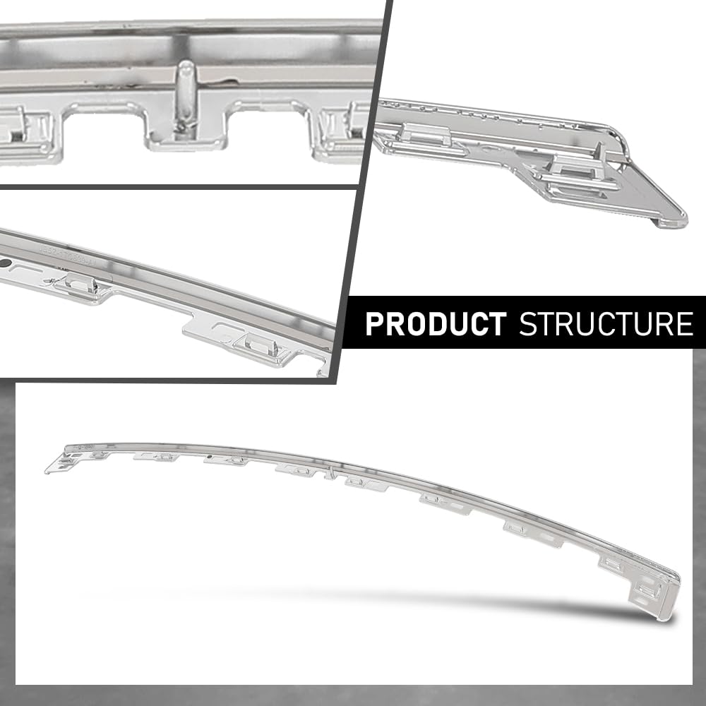 G-PLUS Rear Center Bumper Cover Molding Face Bar Step Pad Trim Chrome, Compatible with Ford Explorer 2018-2019, JB5Z17C830AA, FO1144116