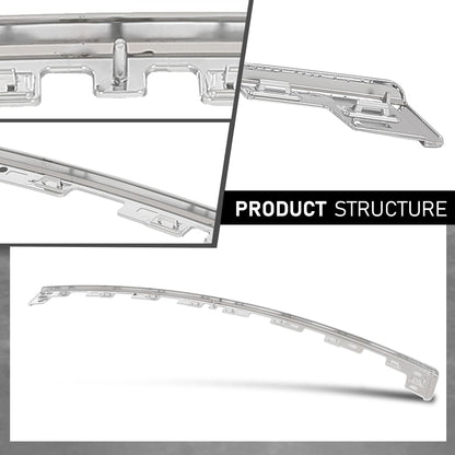 G-PLUS Rear Center Bumper Cover Molding Face Bar Step Pad Trim Chrome, Compatible with Ford Explorer 2018-2019, JB5Z17C830AA, FO1144116