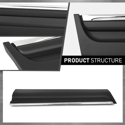 G-PLUS Front Left Lower Door Molding W/Silver Trim, Compatible with Ford Explorer 2011-2015, Driver Side, BB5Z-7820879-BA, BB5Z7820879BA