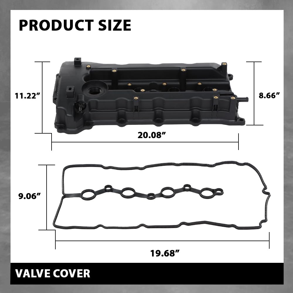 G-PLUS Engine Valve Cover w/Gasket 224102G100 Compatible with Hyundai Sonata 2011-2015/ Fit Hyundai Tucson 2010-2013/ Fit Kia Optima 2011-2016/ Fit Kia Forte 2010-2013