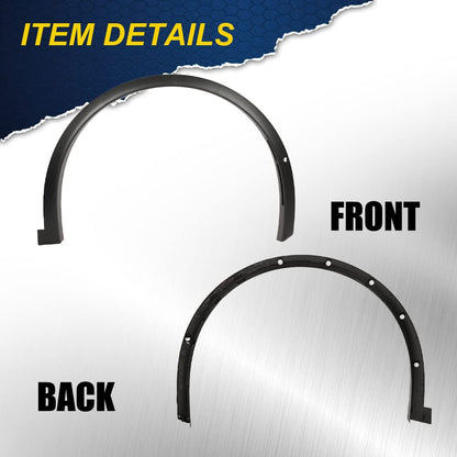 G-PLUS Front Right Fender Flares Compatible with Tesla Model X 2016 2017 2018 2019 2020 2021 Wheel Fender Arch Molding Trim Passenger Side Black