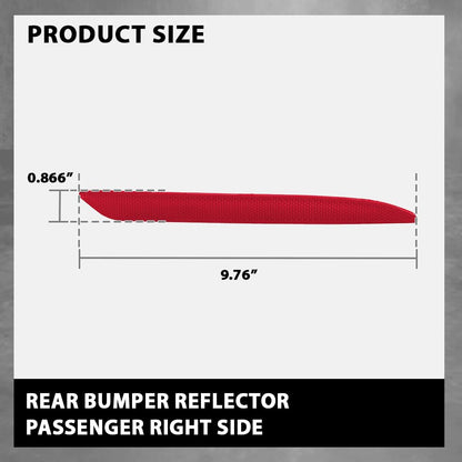 G-PLUS Rear Right Bumper Reflector, Compatible with Benz A220 A35 GLE350 GLE63 S550 2014-2022, Passenger Side, 2228200874, MB1185104