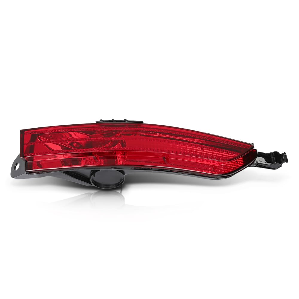 G-PLUS Right Rear Fog Lamp Bumper Cover Reflector Compatible with VW Touareg 2011-2014 7P6945702D Red