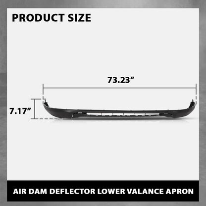 G-PLUS Front Air Dam Deflector Lower Valance Apron, Compatible with Lincoln MKX (submodel: Black Label, Premiere, Reserve, Select) 2016-2018, FA1Z17D957AC, FO1015120