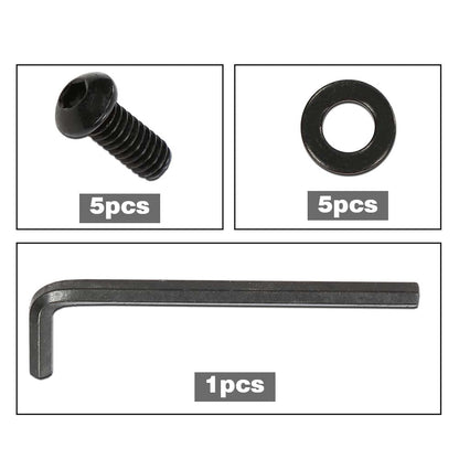 G-PLUS Stainless Allen Screw Bolt kit 10pcs Black Compatible with 1999-2019 Harley Derby Cover Wrench