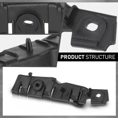 G-PLUS Front Left and Right Bumper Bracket Compatible with Audi A3 2009-2013 8P0807183B, 8P0807184B