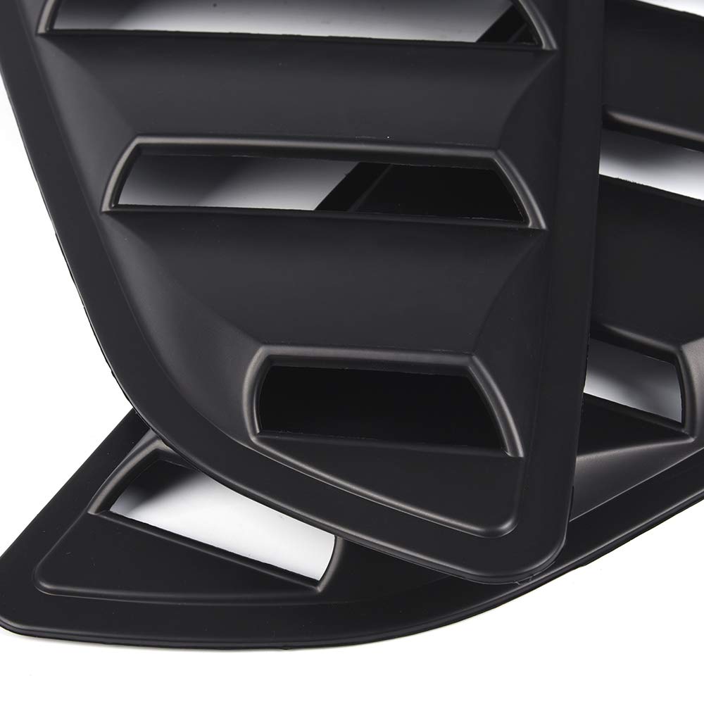 G-PLUS for 2015 2016 2017 2018 Compatible for Ford Mustang GT V6 Vents Style Quarter 1/4 Side Window Louver Scoop Cover