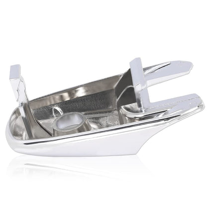 G-PLUS 1PC Front Driver Chrome Exterior Door Handle Lock Cylinder Cap Compatible with 2011-2019 Ford Explorer Silver
