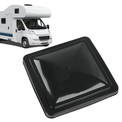 G-PLUS 14" x 14" Replacement Roof Vent Cover Camper RV Trailer Fit for Ventline pre-2008 and Elixir Style Pin 1994 and Newer Black 2pcs Accessories is not assembled