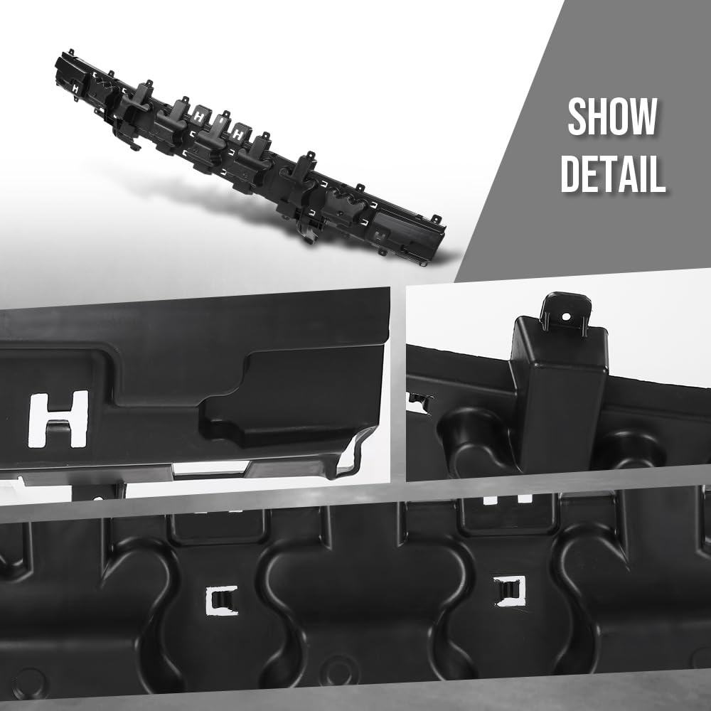 G-PLUS Rear Bumper Impact Absorber Compatible with Ford Mustang 2018-2020 JR3Z17E855B, FO1170152 Black