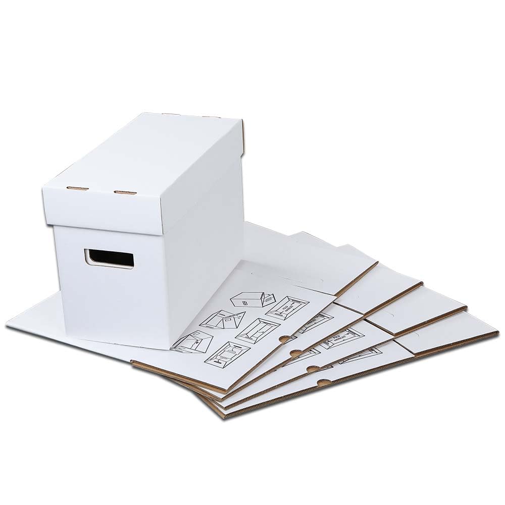 G-PLUS Comic Book Storage Comic Book Box Holds 150-175 Comics Collapsible Moistureproof Archival Cardboard 5 Pack