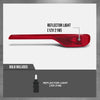 G-PLUS Right Rear Bumper Reflector Light Without Bulb Compatible with Volvo XC40 2018-2023 31656866 Red