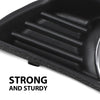 G-PLUS Black Front Bumper Fog Lights Covers Trim 2Pcs Compatible with Toyota Camry XLE 2007 2008 2009 5212706040, 5212806040, TO2598101, TO2599101 Fog Lamp Accessories Black