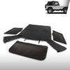 G-PLUS Soft Top Sailcloth w/Plastic Windows Fit Jeep Wrangler 1987-1995 with Factory Squared Style Upper Doors, Not Fit With Full Doors or Upper Doors Rounded Like Full Doors 9870215, 9870217 Black