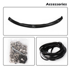 G-PLUS Fender Flares 4PCS Compatible with Ford F150 2009-2014 Rivet Style Matte Black Close-up View