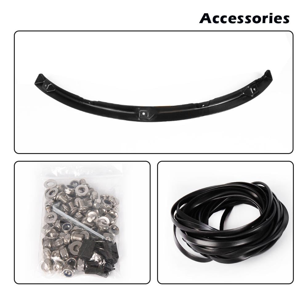 G-PLUS 4PCS Fender Flares Compatible with Ford F150 2009-2014 Styleside with 67.0" / 78.8" / 97.4" Bed Length Models Only, Not Fit Platinum & Raptor Models, Smooth Pocket Riveted