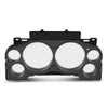 G-PLUS Gauge Cluster Lens Cover Trim Chrome Compatible with Chevy Silverado GMC Sierra Tahoe 2007-2013 10-0004B Black